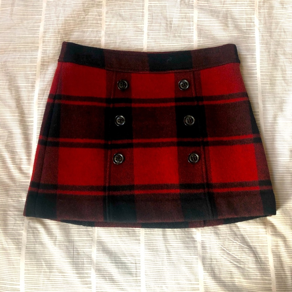 GAP vintage Plaid Wool Skirt